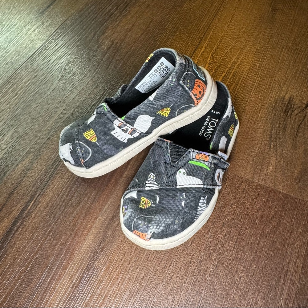 Toms Halloween Canvas Shoes Baby Size 5
